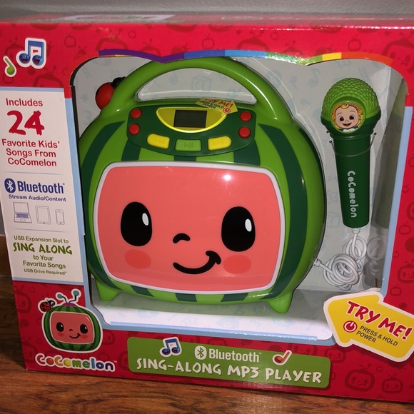 Toys Brand New Bluetooth Sing Along Mp3 Player Comes With Headphones Nib